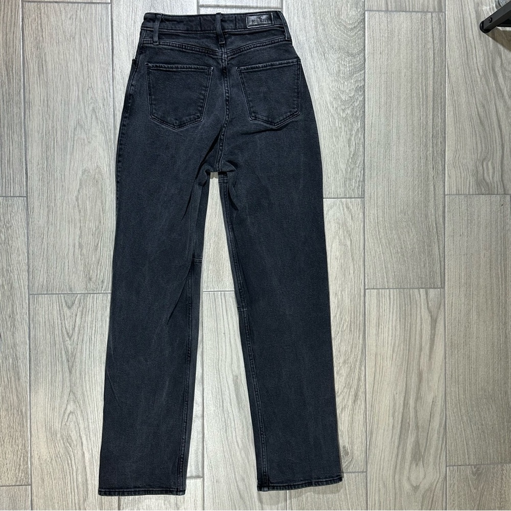HOLLISTER Black Ultra High Rise Vintage Stretch Dad Jeans 24 / 0 - Picture 8 of 10